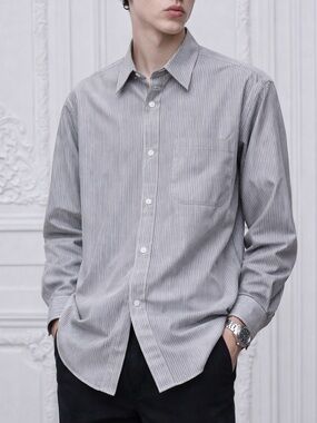 Christian Dior Monsieur Pinstripe Dress Shirt – 17.5 / 32-33 👔